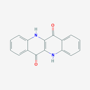 molecular formula C16H10N2O2 B100959 5,11-Dihydroquinolino[3,2-b]quinoline-6,12-dione CAS No. 17352-37-3