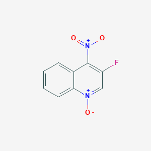 molecular formula C9H5FN2O3 B100973 Quinoline, 3-fluoro-4-nitro-, 1-oxide CAS No. 17576-63-5