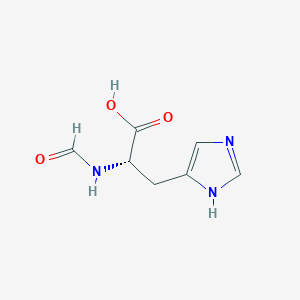 molecular formula C7H9N3O3 B100977 N-Formyl-L-histidine CAS No. 15191-21-6