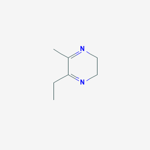 molecular formula C7H12N2 B100984 2-Ethyl-5,6-dihydro-3-methylpyrazine CAS No. 15986-93-3