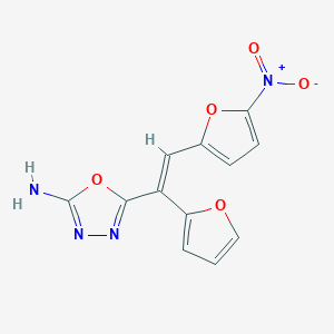 molecular formula C12H8N4O5 B100990 Furamizole CAS No. 17505-25-8