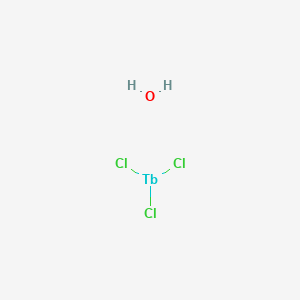 molecular formula Cl3H2OTb B101002 Terbium(III) chloride hydrate CAS No. 19423-82-6