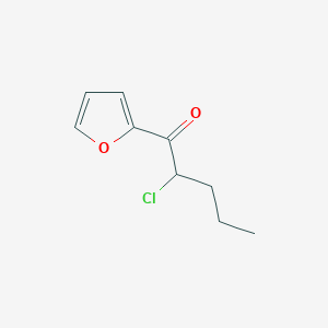molecular formula C9H11ClO2 B010101 2-Chloro-1-(furan-2-yl)pentan-1-one CAS No. 106430-54-0