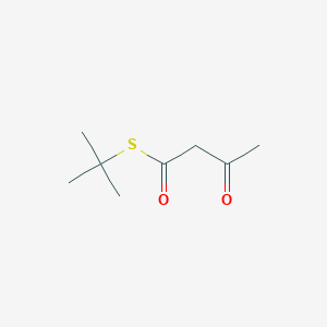 molecular formula C8H14O2S B101010 3-氧代丁硫酸，S-(1,1-二甲基乙基)酯 CAS No. 15925-47-0