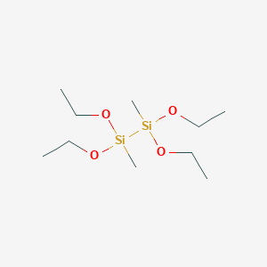 molecular formula C10H26O4Si2 B101012 1,1,2,2-Tetraethoxy-1,2-dimethyldisilane CAS No. 18001-76-8
