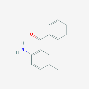 molecular formula C14H13NO B101016 (2-Amino-5-methylphenyl)(phenyl)methanone CAS No. 17852-28-7