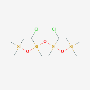 molecular formula C10H28Cl2O3Si4 B101017 3,5-Bis(chloromethyl)octamethyltetrasiloxane CAS No. 17988-79-3