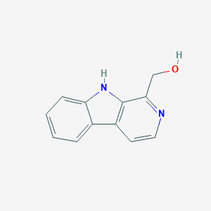 molecular formula C12H10N2O B101020 9H-pyrido[3,4-b]indol-1-ylmethanol CAS No. 17337-22-3