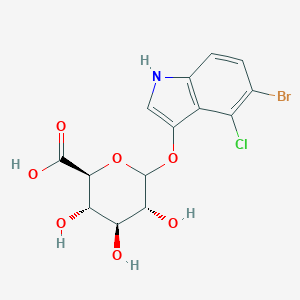 molecular formula C14H13BrClNO7 B101029 5-Bromo-4-chloro-3-indolyl beta-d-glucuronide CAS No. 18656-89-8