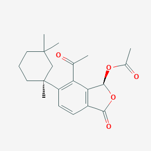 molecular formula C21H26O5 B010103 Macfarlandin A CAS No. 102396-21-4