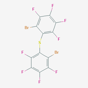 molecular formula C12Br2F8S B101036 Bis(2-bromo-3,4,5,6-tetrafluorophenyl)sulfide CAS No. 17728-68-6