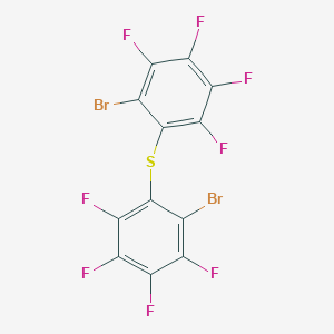 molecular formula C12Br2F8S B101036 Bis(2-bromotetrafluorophenyl)sulfide CAS No. 17728-68-6