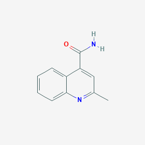 molecular formula C11H10N2O B101038 2-甲基喹啉-4-甲酰胺 CAS No. 15821-13-3