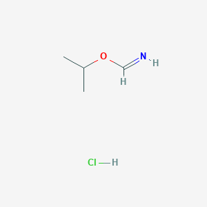 molecular formula C4H10ClNO B101042 Isopropyl formimidate hydrochloride CAS No. 16694-44-3