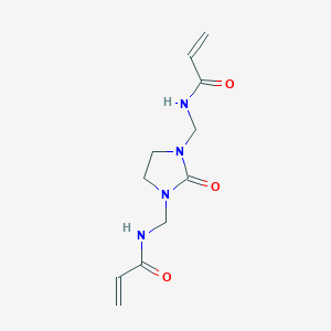 molecular formula C11H16N4O3 B101048 2-Propenamide, N,N'-[(2-oxo-1,3-imidazolidinediyl)bis(methylene)]bis- CAS No. 19415-92-0