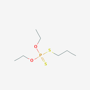 molecular formula C7H17O2PS2 B101074 Diethoxy-propylsulfanyl-sulfanylidene-lambda5-phosphane CAS No. 18882-44-5