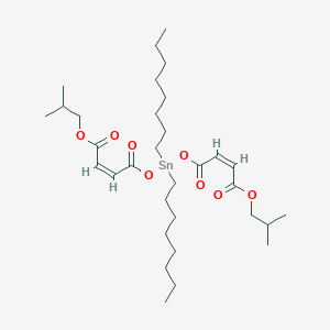 molecular formula C32H56O8Sn B101075 Isobutyl (Z,Z)-2-methyl-10,10-dioctyl-5,8,12-trioxo-4,9,11-trioxa-10-stannapentadeca-6,13-dien-15-oate CAS No. 15571-59-2