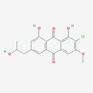 molecular formula C18H15ClO6 B101089 Nalgiolaxin CAS No. 17508-19-9