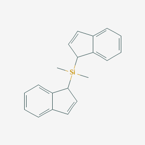 molecular formula C20H20Si B101090 di(1H-inden-1-yl)dimethylsilane CAS No. 18666-26-7