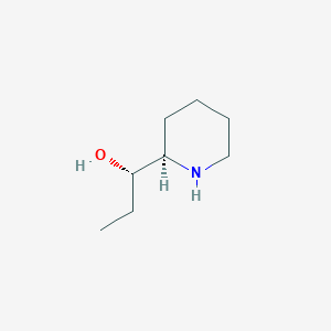 molecular formula C8H17NO B101092 (-)-alpha-Conhydrine CAS No. 18209-37-5