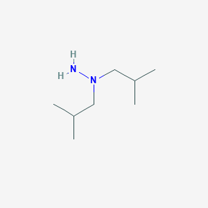 molecular formula C8H20N2 B101094 1,1-Bis(2-methylpropyl)hydrazine CAS No. 16596-38-6