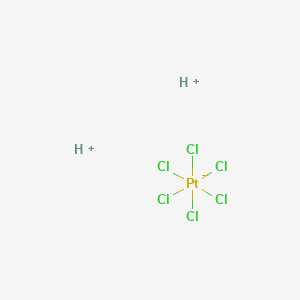 molecular formula Cl6H2Pt B101097 Hexachloroplatinic acid CAS No. 16941-12-1