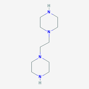 molecular formula C10H22N4 B101098 Piperazine, 1,1'-(1,2-ethanediyl)bis- CAS No. 19479-83-5