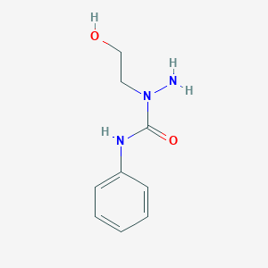 molecular formula C9H13N3O2 B101108 1-(2-Hydroxyethyl)-N-phenylhydrazinecarboxamide CAS No. 18339-66-7