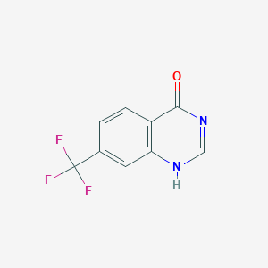 molecular formula C9H5F3N2O B101109 7-(三氟甲基)喹唑啉-4(3H)-酮 CAS No. 16499-58-4