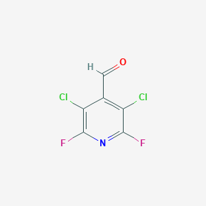molecular formula C6HCl2F2NO B101114 3,5-Dichloro-2,6-difluoropyridine-4-carbaldehyde CAS No. 17723-32-9