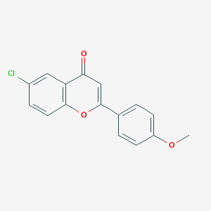 molecular formula C16H11ClO3 B101117 6-chloro-2-(4-methoxyphenyl)-4H-chromen-4-one CAS No. 63046-14-0