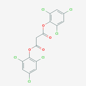 molecular formula C15H6Cl6O4 B101119 Bis(2,4,6-trichlorophenyl) malonate CAS No. 15781-70-1