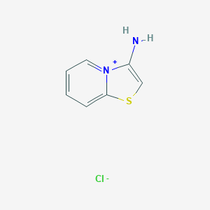 molecular formula C7H7ClN2S B010112 [1,3]Thiazolo[3,2-a]pyridin-4-ium-3-amine;chloride CAS No. 103819-04-1