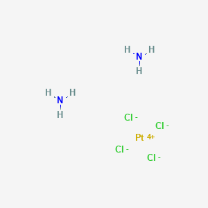 molecular formula Cl4H6N2Pt B101122 Diamminetetrachloroplatinum CAS No. 16893-05-3