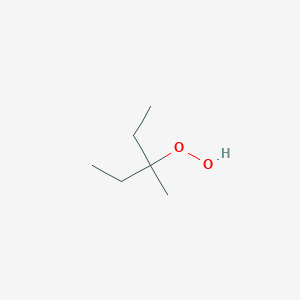molecular formula C6H14O2 B101130 1-Ethyl-1-methylpropyl hydroperoxide CAS No. 17437-25-1