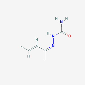 molecular formula C6H11N3O B101132 [(Z)-[(E)-Pent-3-en-2-ylidene]amino]urea CAS No. 16983-59-8