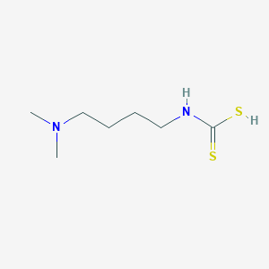 molecular formula C7H16N2S2 B101138 Carbamic acid, N-(4-(dimethylamino)butyl)dithio- CAS No. 18997-68-7
