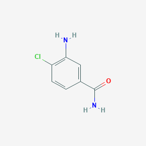 molecular formula C7H7ClN2O B010115 3-Amino-4-chlorobenzamide CAS No. 19694-10-1