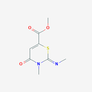 Methyl 3-methyl-2-methylimino-4-oxo-1,3-thiazine-6-carboxylate
