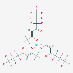 molecular formula C30H30F21GdO6 B101175 Gadolinium(3+);(Z)-6,6,7,7,8,8,8-heptafluoro-2,2-dimethyl-5-oxooct-3-en-3-olate CAS No. 17631-67-3