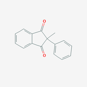 molecular formula C16H12O2 B101186 1,3-Indandione, 2-methyl-2-phenyl- CAS No. 2136-69-8