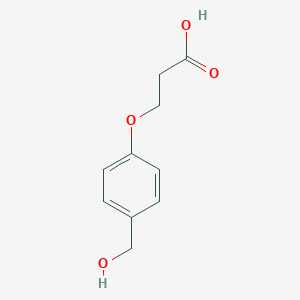 molecular formula C10H12O4 B010119 3-(4-羟甲基苯氧基)丙酸 CAS No. 101366-61-4
