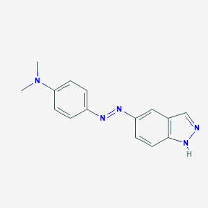 molecular formula C15H15N5 B101195 5-Dimethylaminophenylazoindazole CAS No. 17309-86-3