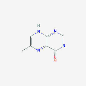 molecular formula C7H6N4O B101205 4(1H)-Pteridinone, 6-methyl- CAS No. 16041-24-0
