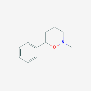 molecular formula C11H15NO B101208 2-Methyl-6-phenyloxazinane CAS No. 15769-89-8