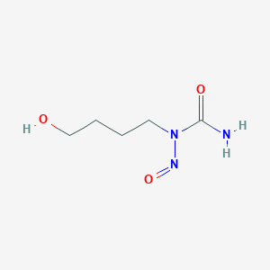 molecular formula C5H11N3O3 B010121 N-(4-Hydroxybutyl)-N-nitrosourea CAS No. 108278-69-9