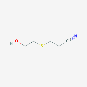 molecular formula C5H9NOS B101213 3-((2-羟乙基)硫基)丙腈 CAS No. 15771-37-6