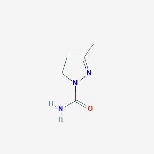 molecular formula C5H9N3O B101225 5-Methyl-3,4-dihydropyrazole-2-carboxamide CAS No. 17014-30-1