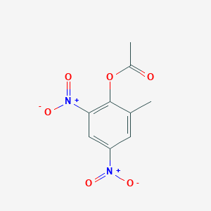 molecular formula C9H8N2O6 B101227 Phenol, 2-methyl-4,6-dinitro-, acetate (ester) CAS No. 18461-55-7