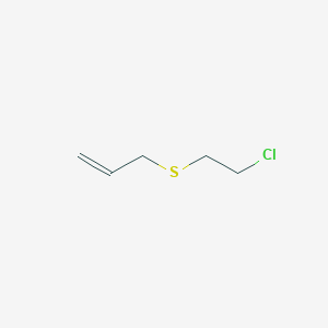 molecular formula C5H9ClS B101239 Sulfide, allyl 2-chloroethyl CAS No. 19155-35-2
